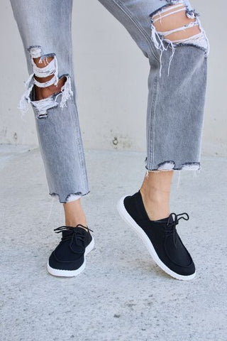 Shop Forever Link Flat Round Toe Lace-Up Sneakers Now On Klozey Store - Trendy U.S. Premium Women Apparel & Accessories And Be Up-To-Fashion!
