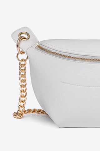 Shop PU Leather Chain Strap Crossbody Bag Now On Klozey Store - Trendy U.S. Premium Women Apparel & Accessories And Be Up-To-Fashion!