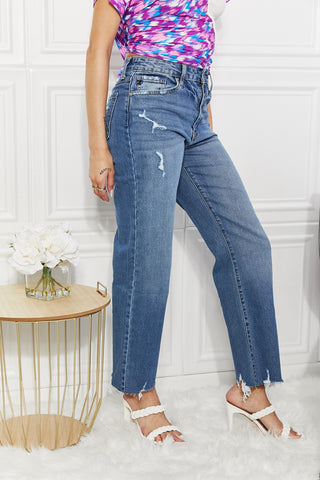 Shop Kancan Full Size Melanie Crop Wide Leg Jeans Now On Klozey Store - Trendy U.S. Premium Women Apparel & Accessories And Be Up-To-Fashion!