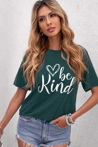 Shop Be Kind Graphic T-Shirt Now On Klozey Store - Trendy U.S. Premium Women Apparel & Accessories And Be Up-To-Fashion!