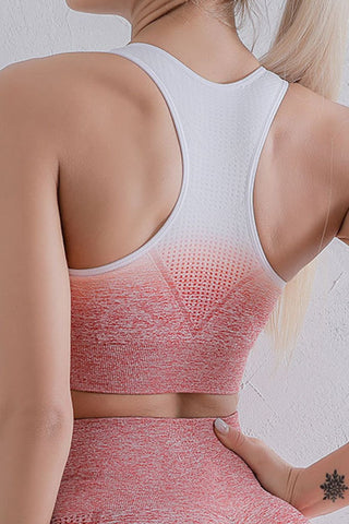 Shop Gradient Racerback Sports Bra Now On Klozey Store - Trnedy U.S. Premium Women Apparel & Accessories And Be Up-To-Fashion!