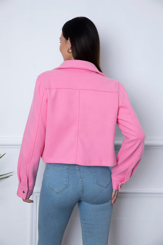 Shop Snap Down Collared Neck Jacket Now On Klozey Store - Trendy U.S. Premium Women Apparel & Accessories And Be Up-To-Fashion!