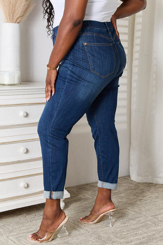 Shop Judy Blue Full Size Skinny Cropped Jeans Now On Klozey Store - U.S. Fashion And Be Up-To-Fashion!