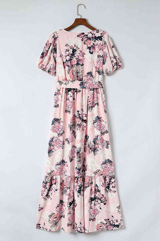 Shop Floral Surplice Neck Dress Now On Klozey Store - Trendy U.S. Premium Women Apparel & Accessories And Be Up-To-Fashion!