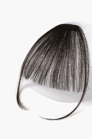 Shop 6" 3.5*1" Fully Hand Made Human Virgin Hair Bang in Black 150% Density Now On Klozey Store - Trendy U.S. Premium Women Apparel & Accessories And Be Up-To-Fashion!