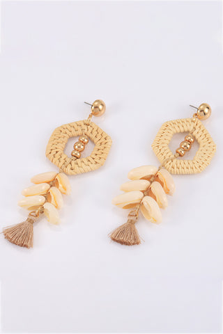 Shop Tassel Shell Copper Earrings Now On Klozey Store - Trendy U.S. Premium Women Apparel & Accessories And Be Up-To-Fashion!