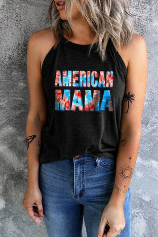 Shop AMERICAN MAMA Graphic Tank Now On Klozey Store - Trendy U.S. Premium Women Apparel & Accessories And Be Up-To-Fashion!