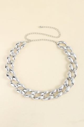 Shop 1.2" Width Acrylic Curb Chain Belt Now On Klozey Store - Trendy U.S. Premium Women Apparel & Accessories And Be Up-To-Fashion!