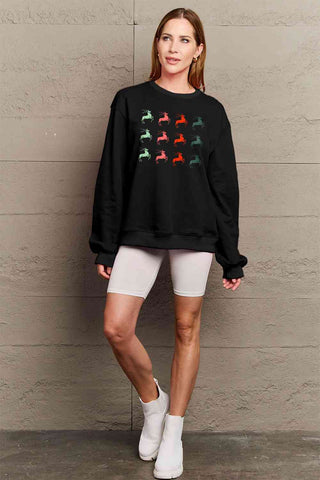 Shop Simply Love Full Size Graphic Long Sleeve Sweatshirt Now On Klozey Store - Trendy U.S. Premium Women Apparel & Accessories And Be Up-To-Fashion!