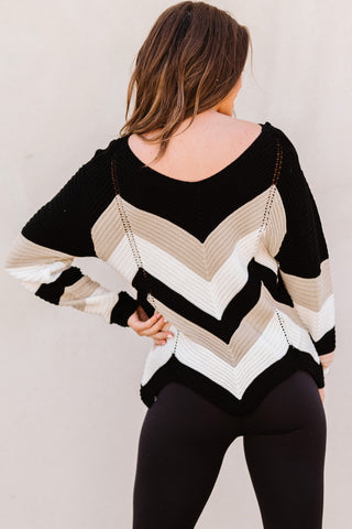 Shop Color Block Rib-Knit Sweater Now On Klozey Store - U.S. Fashion And Be Up-To-Fashion!