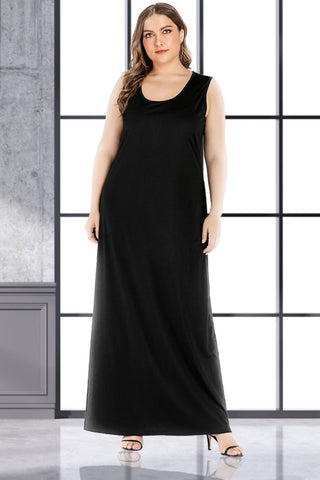 Shop Plus Size Scoop Neck Maxi Tank Dress Now On Klozey Store - U.S. Fashion And Be Up-To-Fashion!