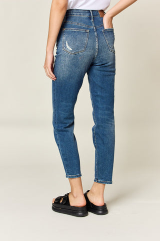 Shop Judy Blue Full Size Tummy Control High Waist Slim Jeans Now On Klozey Store - Trendy U.S. Premium Women Apparel & Accessories And Be Up-To-Fashion!