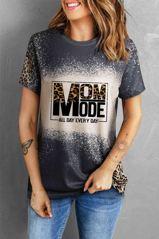 Shop Graphic Leopard Round Neck Tee Shirt Now On Klozey Store - Trendy U.S. Premium Women Apparel & Accessories And Be Up-To-Fashion!