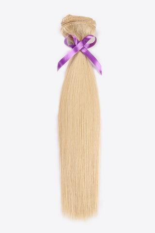 Shop 16" 110g Clip-in Hair Extensions Indian Human Hair in Blonde Now On Klozey Store - Trendy U.S. Premium Women Apparel & Accessories And Be Up-To-Fashion!