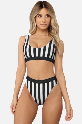 Shop Striped Tank High Waist Bikini Now On Klozey Store - Trendy U.S. Premium Women Apparel & Accessories And Be Up-To-Fashion!
