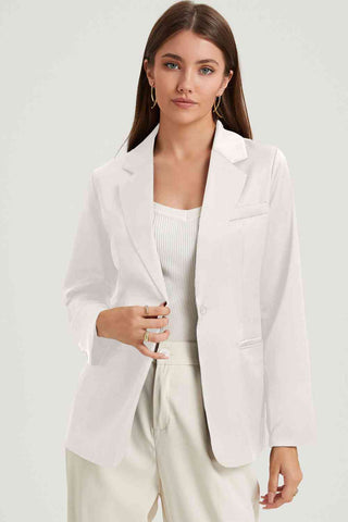 Shop Long Sleeve Lapel Collar Blazer Now On Klozey Store - Trendy U.S. Premium Women Apparel & Accessories And Be Up-To-Fashion!