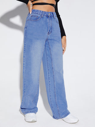 Shop Buttoned Fly Long Jeans Now On Klozey Store - U.S. Fashion And Be Up-To-Fashion!