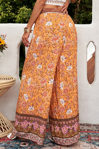 Shop Bohemian Tie Waist Palazzo Pants Now On Klozey Store - Trnedy U.S. Premium Women Apparel & Accessories And Be Up-To-Fashion!
