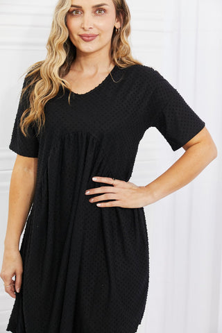Shop BOMBOM Another Day Swiss Dot Casual Dress in Black Now On Klozey Store - Trnedy U.S. Premium Women Apparel & Accessories And Be Up-To-Fashion!