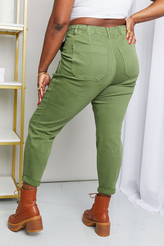 Shop Judy Blue Full Size Drawstring Waist Pocket Jeans Now On Klozey Store - Trendy U.S. Premium Women Apparel & Accessories And Be Up-To-Fashion!