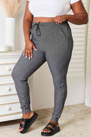 Shop Leggings Depot Full Size Striped Printed Joggers Now On Klozey Store - Trendy U.S. Premium Women Apparel & Accessories And Be Up-To-Fashion!