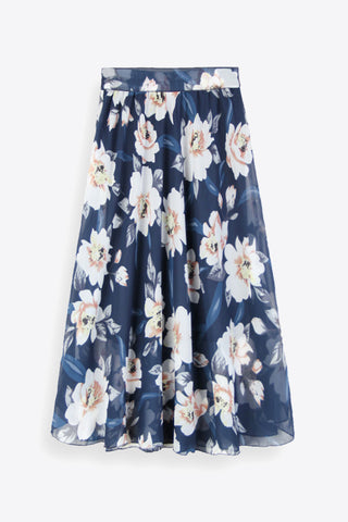 Shop Full Size Floral Tie-Waist Skirt Now On Klozey Store - Trendy U.S. Premium Women Apparel & Accessories And Be Up-To-Fashion!