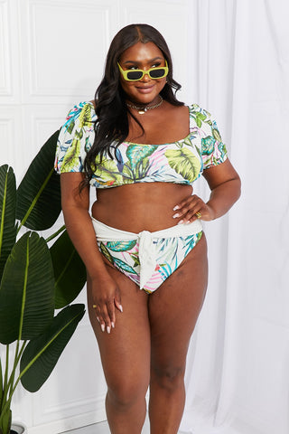 Shop Marina West Swim Vacay Ready Puff Sleeve Bikini in Floral Now On Klozey Store - Trendy U.S. Premium Women Apparel & Accessories And Be Up-To-Fashion!