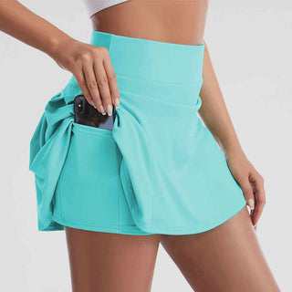 Shop Wide Waistband Sports Skort Now On Klozey Store - Trendy U.S. Premium Women Apparel & Accessories And Be Up-To-Fashion!