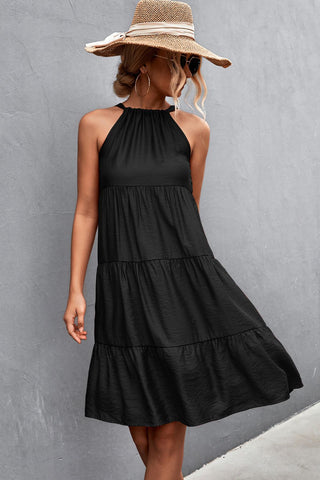 Shop Grecian Tiered Sleeveless Dress Now On Klozey Store - Trendy U.S. Premium Women Apparel & Accessories And Be Up-To-Fashion!