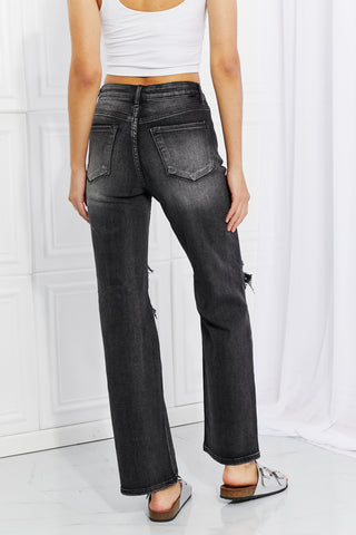 Shop RISEN Full Size Lois Distressed Loose Fit Jeans Now On Klozey Store - U.S. Fashion And Be Up-To-Fashion!