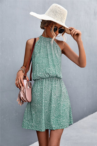 Shop Floral Tied Sleeveless Mini Dress Now On Klozey Store - U.S. Fashion And Be Up-To-Fashion!