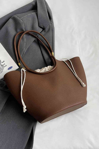 Shop PU Leather Drawstring Handbag Now On Klozey Store - Trendy U.S. Premium Women Apparel & Accessories And Be Up-To-Fashion!