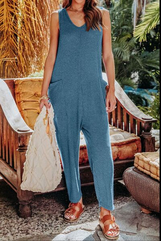 Shop Double Take Full Size Sleeveless Straight Jumpsuit Now On Klozey Store - Trendy U.S. Premium Women Apparel & Accessories And Be Up-To-Fashion!