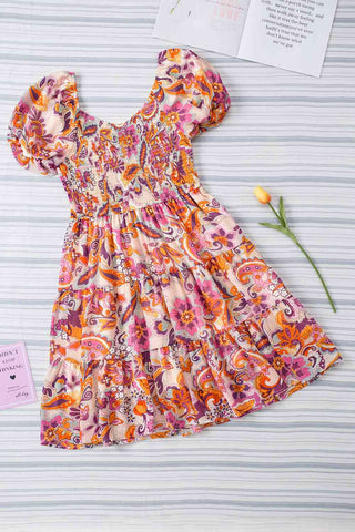 Shop Floral Smocked Tiered Dress Now On Klozey Store - Trendy U.S. Premium Women Apparel & Accessories And Be Up-To-Fashion!