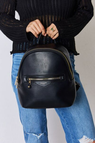 Shop David Jones PU Leather Backpack Now On Klozey Store - Trendy U.S. Premium Women Apparel & Accessories And Be Up-To-Fashion!