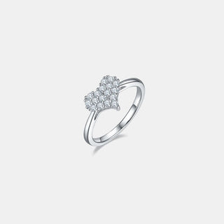 Shop Moissanite 925 Sterling Silver Heart Ring Now On Klozey Store - Trendy U.S. Premium Women Apparel & Accessories And Be Up-To-Fashion!