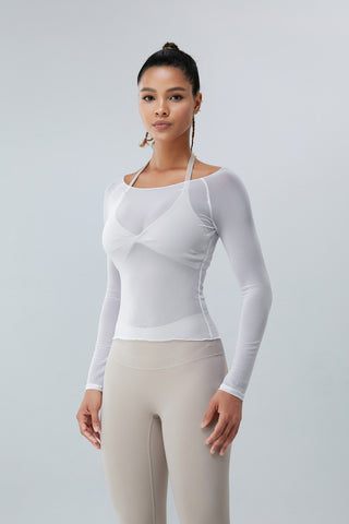 Shop Boat Neck Long Sleeve Active T-Shirt Now On Klozey Store - Trendy U.S. Premium Women Apparel & Accessories And Be Up-To-Fashion!