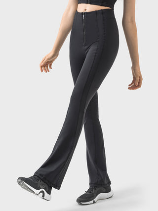 Shop Zipper Detail High Waist Active Pants Now On Klozey Store - Trendy U.S. Premium Women Apparel & Accessories And Be Up-To-Fashion!