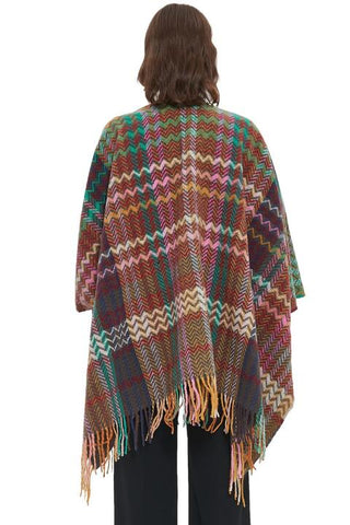 Shop Plaid Fringe Detail Scarf Now On Klozey Store - Trendy U.S. Premium Women Apparel & Accessories And Be Up-To-Fashion!