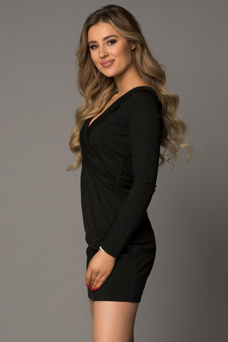 Shop Long Sleeve Plunge Ribbed Bodycon Dress Now On Klozey Store - U.S. Fashion And Be Up-To-Fashion!