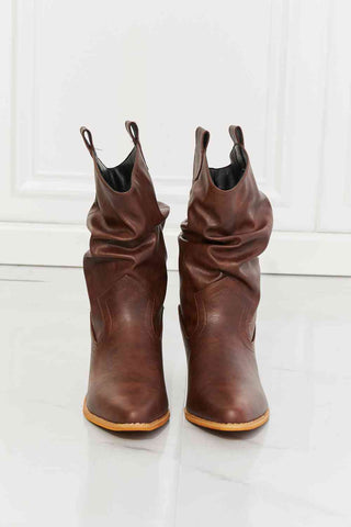 Shop MMShoes Better in Texas Scrunch Cowboy Boots in Brown Now On Klozey Store - Trendy U.S. Premium Women Apparel & Accessories And Be Up-To-Fashion!