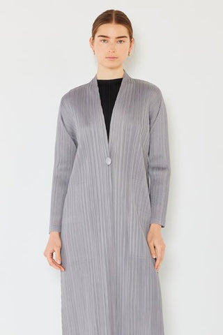 Shop Marina West Swim Pleated Long Sleeve Cardigan Now On Klozey Store - Trendy U.S. Premium Women Apparel & Accessories And Be Up-To-Fashion!