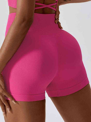 Shop Wide Waistband Slim Fit Sports Shorts Now On Klozey Store - Trendy U.S. Premium Women Apparel & Accessories And Be Up-To-Fashion!