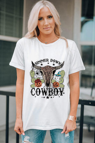 Shop COWBOY Graphic Short Sleeve T-Shirt Now On Klozey Store - Trendy U.S. Premium Women Apparel & Accessories And Be Up-To-Fashion!
