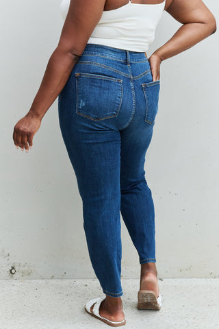 Shop Judy Blue Aila Regular Full Size Mid Rise Cropped Relax Fit Jeans Now On Klozey Store - U.S. Fashion And Be Up-To-Fashion!