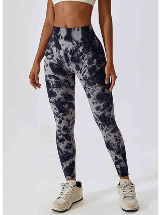 Shop Tie Dye Wide Waistband Active Leggings Now On Klozey Store - Trendy U.S. Premium Women Apparel & Accessories And Be Up-To-Fashion!