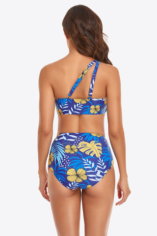 Shop Ruffled One-Shoulder Buckled Bikini Set Now On Klozey Store - Trendy U.S. Premium Women Apparel & Accessories And Be Up-To-Fashion!