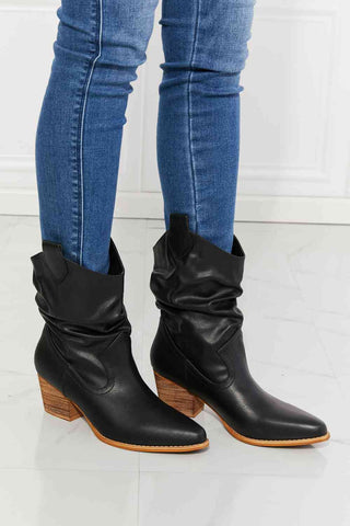 Shop MMShoes Better in Texas Scrunch Cowboy Boots in Black Now On Klozey Store - Trendy U.S. Premium Women Apparel & Accessories And Be Up-To-Fashion!