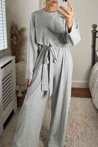 Shop Long Sleeve Round Neck Jumpsuit Now On Klozey Store - Trendy U.S. Premium Women Apparel & Accessories And Be Up-To-Fashion!