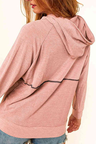 Shop Buttoned Long Sleeve Hoodie Now On Klozey Store - Trendy U.S. Premium Women Apparel & Accessories And Be Up-To-Fashion!